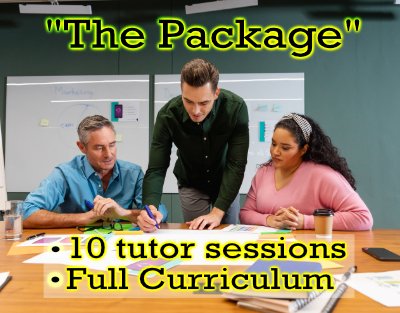 “The Package” 10 tutoring sessions  + Full 65 / 66 class online